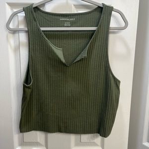 American eagle green crop top